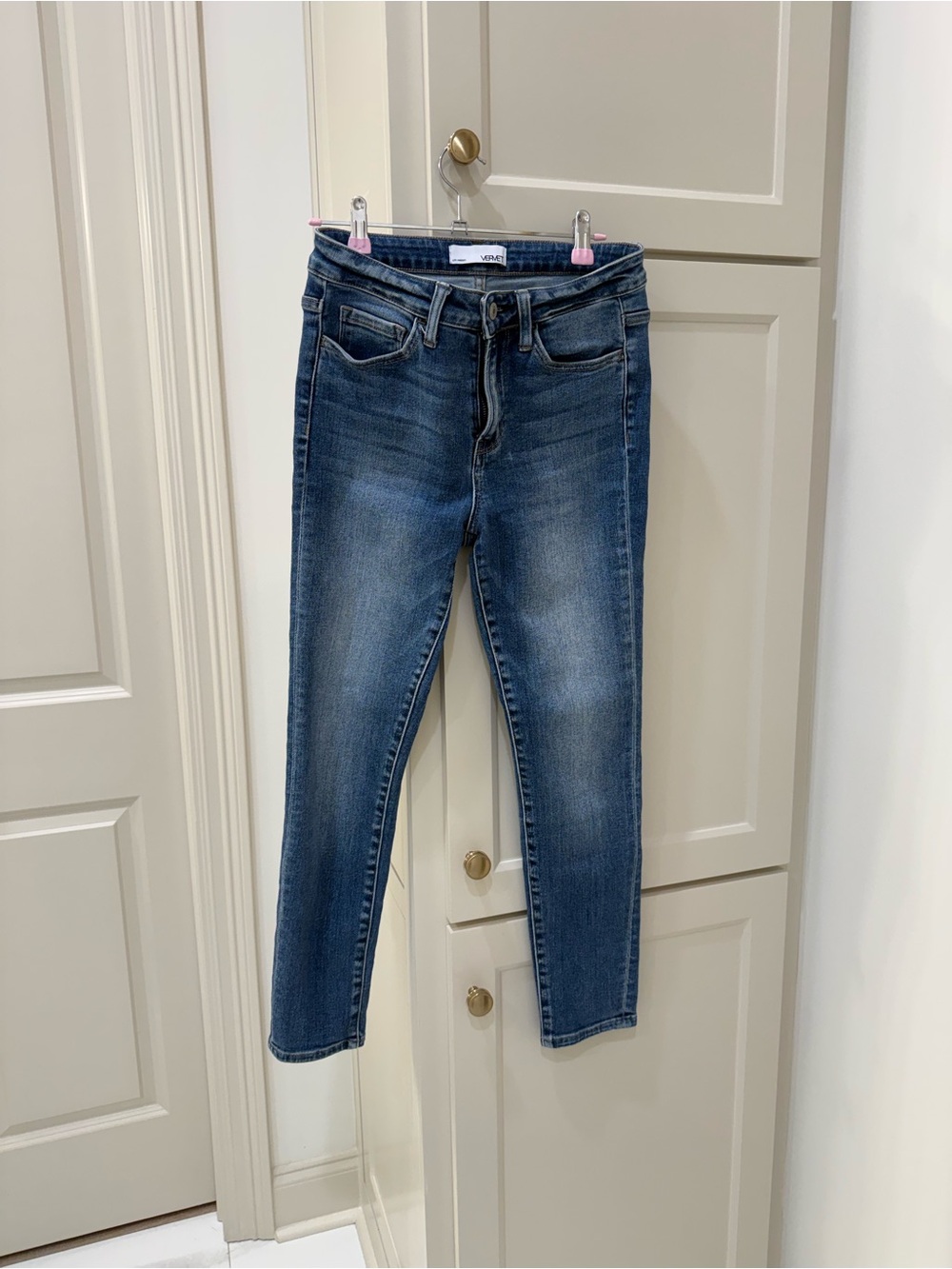 Vervet Los Angeles Medium Wash Blue Mid Rise Stretch Skinny Jeans size 26 - Picture 5 of 6